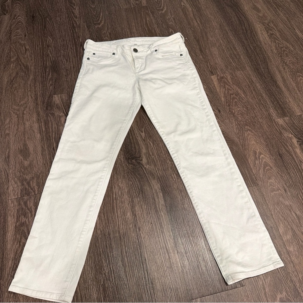 Kut from the kloth Catherine boyfriend white denim size 8